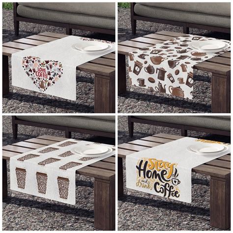 Image result for Coffee Cup Table Runner Patterns