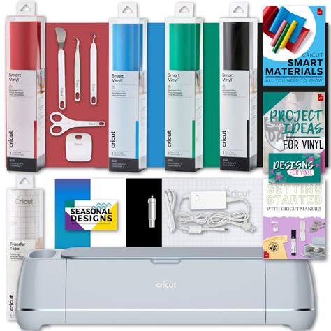 Cricut Maker 3 Machine with 12ft and 3ft Smart Vinyl and HTV Rolls ...