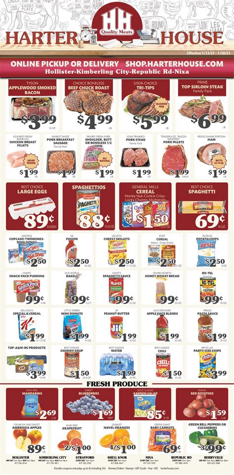 Harter House Ad Circular - 01/13 - 01/20/2021 | Rabato