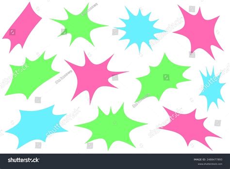 Colorful Bomb Shape Illustration Set Stock Vector (Royalty Free) 2488477893 | Shutterstock