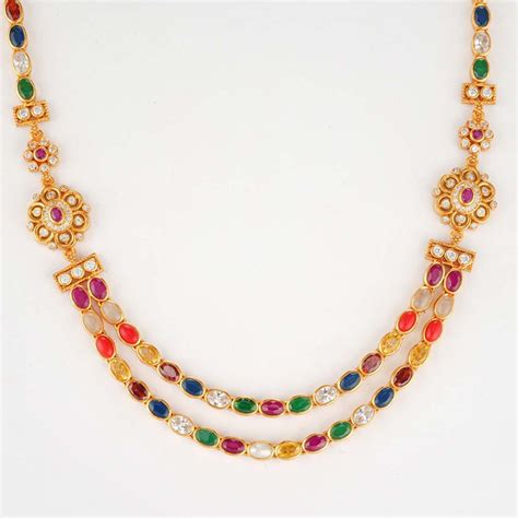 Gold Plated Navaratna Jewellery Online | 92.5 Gold Plated Silver ...