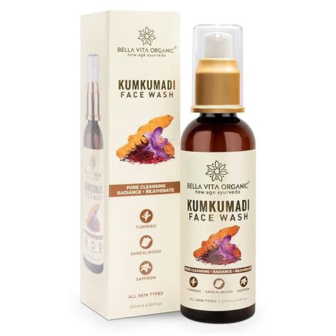 Bella Vita Organic Kumkumadi Face Wash 100ml with Kumkumadi Oil ...