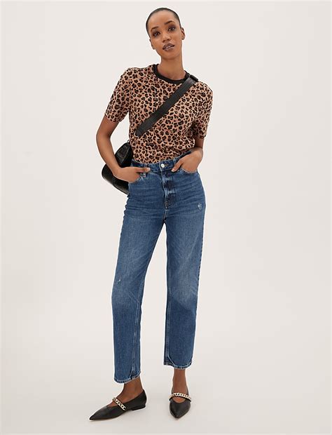 Buy Pure Cotton Animal Print T-Shirt at Marks & Spencer