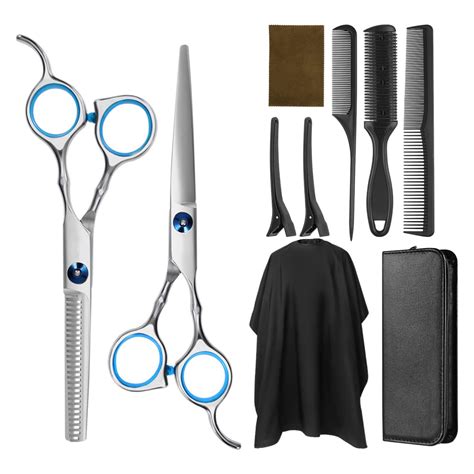Frcolor Hair Cutting Scissors Hairdressing Thinning Shears Kit with ...