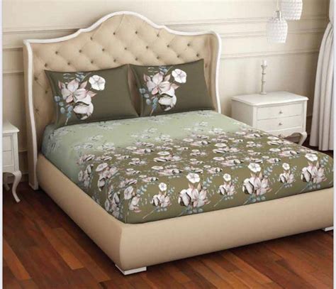 Welspun 100% Cotton Anti-Bacterial Queen Size Bedsheets 224 CM X 254 CM ...