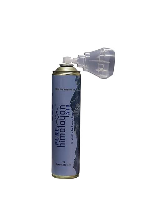 Pure Himalayan Air Canned Pure Air 10L,160 Shots (1 Second Shot ...