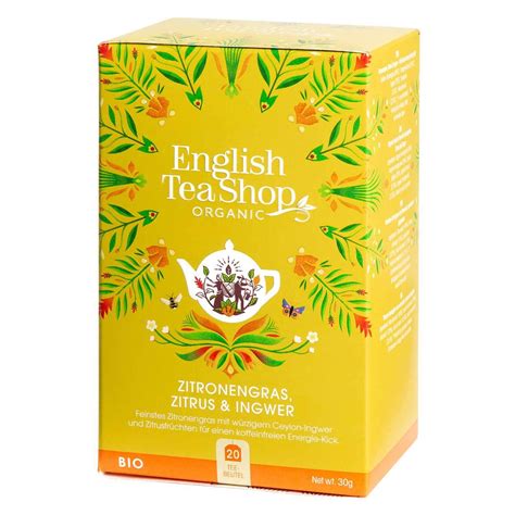 English Tea Shop - Lemongrass Citrus & Ginger - 20 Tea Bag Sachets, 30 ...