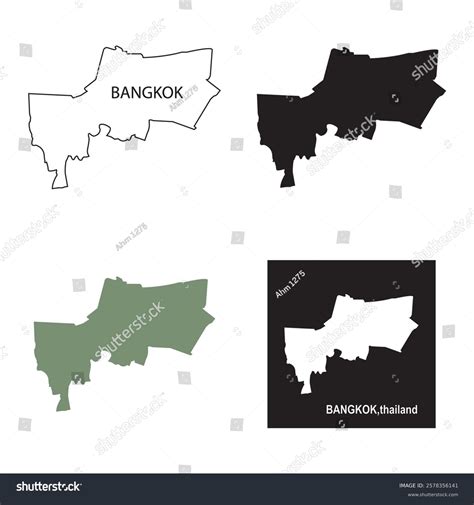 Map Bangkok Vector Illustration Design Stock Vector (Royalty Free) 2578356141 | Shutterstock