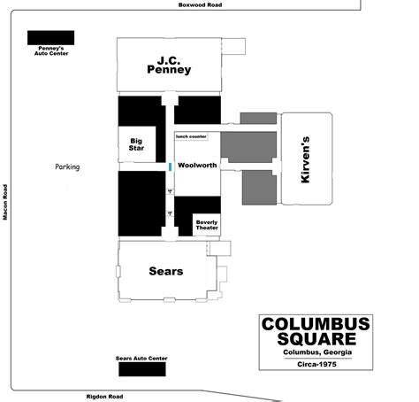 Columbus Square Mall vs Peachtree Mall (Atlanta, Alma: school district ...