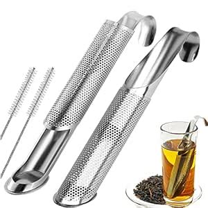 WONNABUY 2 Pack Tea Strainers for Fine Loose Tea, Stainless Steel Tea ...