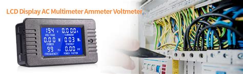 Shockley PZEM-022 AC 80-260V 100A Voltage Ampere KWh Power Factor ...