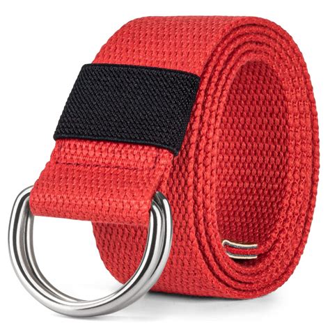 Buy Canvas Web Belt Double D-ring Buckle 1 1/2 Inch Wide 54 Inch Long ...
