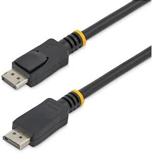 StarTech.com 0.5m Short DisplayPort 1.2 Cable with Latches M/M ...