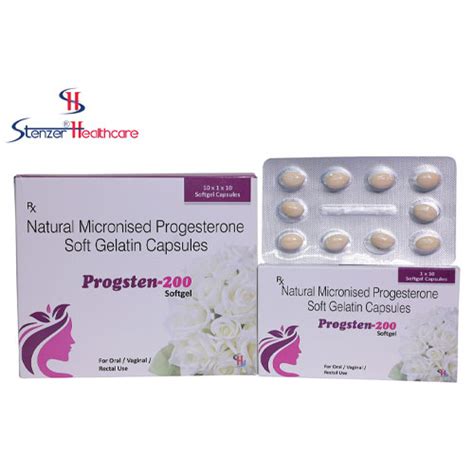 PROGSTEN-200 SOFTGEL CAPSULES Stenzer Healthcare