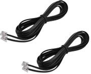 RIVER FOX Ethernet Cable 5 m 2 Pcs 5 Meter RJ11 Telephone Modem Line ...