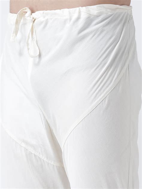 Kisah Men's White Indowestern Set With Churidar - 38 - Kisah
