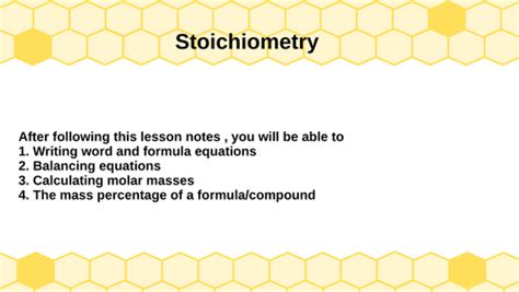 Image result for Stoichiometry Lessons