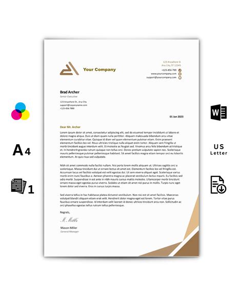 Letter Header Format 的图像结果