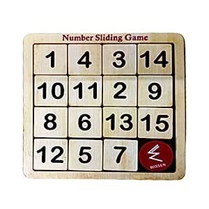 WISSEN Wooden Sliding Numbers Puzzle Toy | Educational & Learning Mind ...
