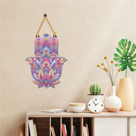 Hamsa Wooden Wall Hanging – Bhai Please India