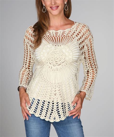 crochet long sleeve top