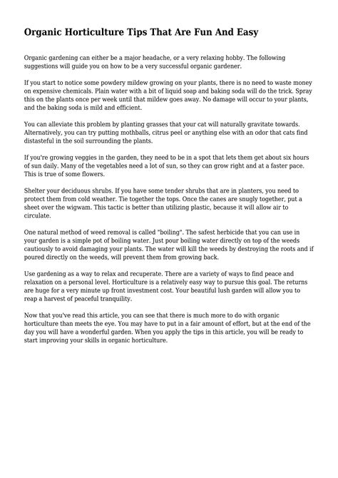 Image result for Horticulture Tips