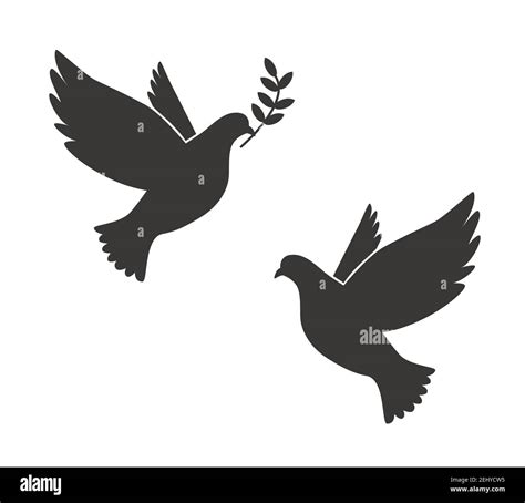 Flying Doves Silhouette