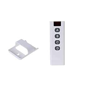 4 Keys Multi purpose Custom 433 MHz RF Remote Control Smart Switch ...