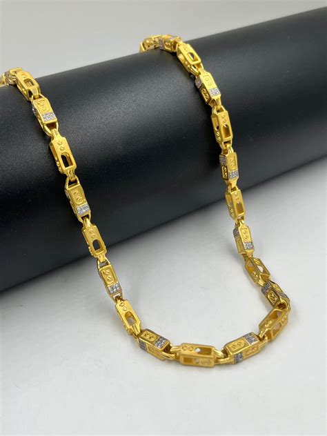 1 GRAM GOLD NEW DIAMOND CHAIN FOR MEN DESIGN A-588 – Radhe Imitation