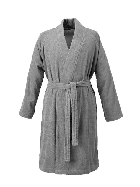 ROCKÅN Bath robe, grey, L/XL - IKEA