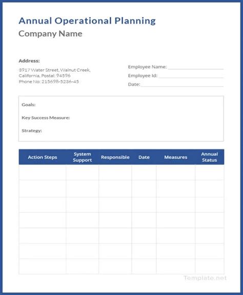 Business Operational Plan Template Examples 的图像结果