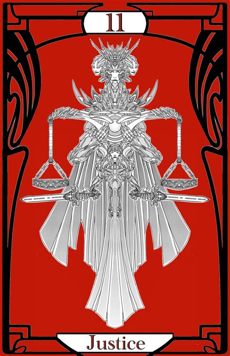 ArtStation - Tarot Card-11-justice
