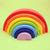 Wooden Rainbow Arc - Colourful Wooden Arch Stacking Toy for Kids for 1. ...