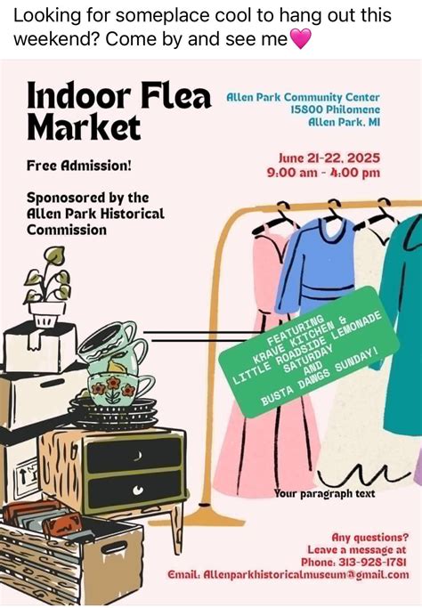Allen Park Community Craft/Flea Market, Allen Park Community Center, 21 ...