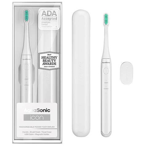 Aquasonic Icon Series Electric Toothbrush White | Walgreens
