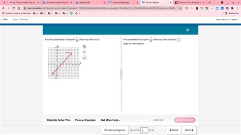 A: (-3,-7) B: (9,6) find 7/10s of the way from A to B - Brainly.in
