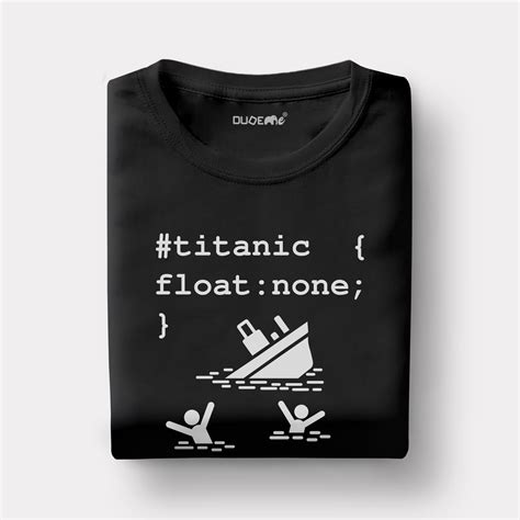 Titanic Float None Half Sleeve T-Shirt - DudeMe – Dudeme