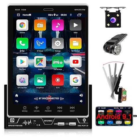 Buy Podofo Android Double Din Vertical Car Stereo Radio with WiFi GPS ...