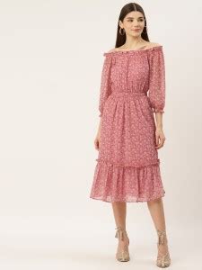 Deewa Women A-line Pink Dress - Buy Deewa Women A-line Pink Dress ...