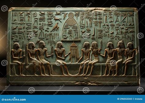 Egyptian Stone Statue. Ancient Clay Figurines Or Rock Monuments Of God Pharaoh Egypt Mythology ...