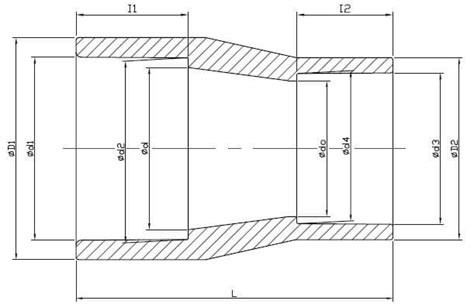 Image result for CPVC Reducer Coupling Drawing