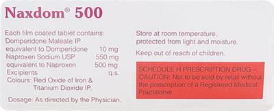 Naxdom 500 Tablet: Uses, Side Effects, Price, Dosage & More Info ...