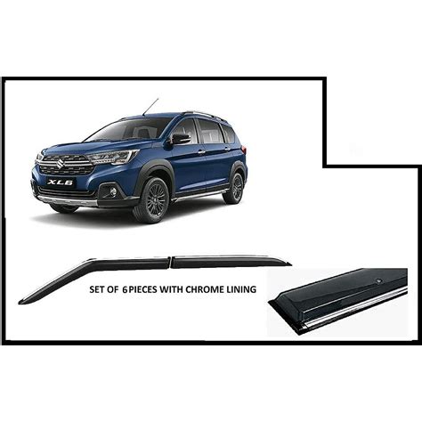 Alpine Premium Quality Door/Sun Rain Visor Guard for XL6 With Chrome ...