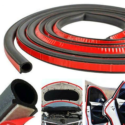 Stick&Seal D-Shape Weatherstrip Door Seal 12mmx14mm Automotive Window ...