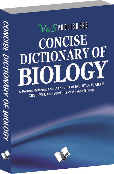Concise Dictionary Of Biology-Important terms used in Biology and their ...