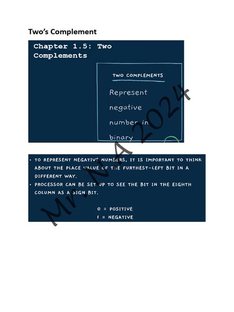 Image result for Two Complement