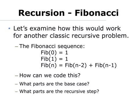 Image result for Recursive Definition of Fibonacci