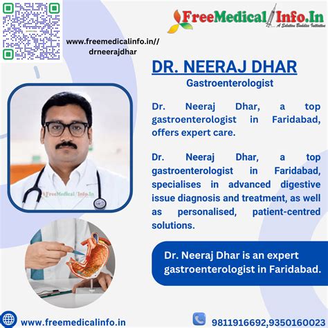 Top Gastroenterologist in Faridabad: Dr. Neeraj Dhar