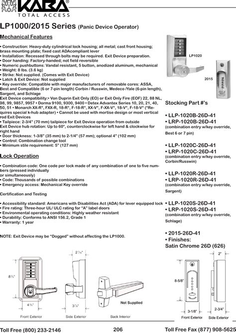 Locks PDF Orchard Lock Simplex