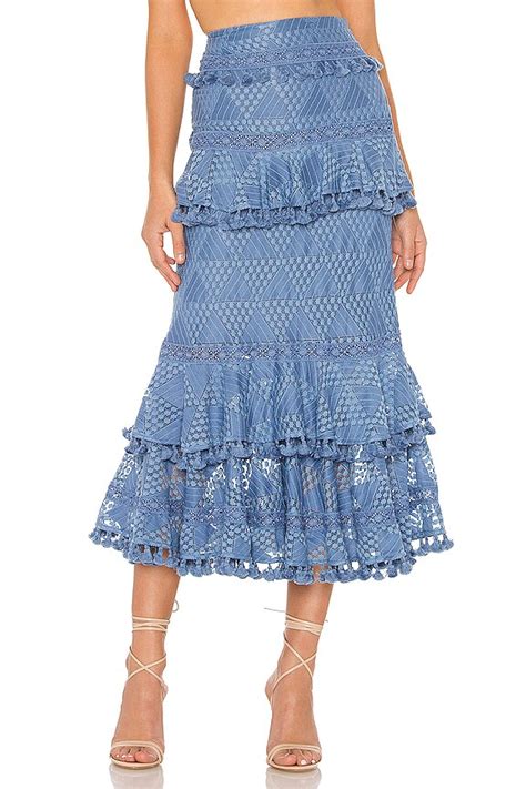Tularosa Addie Skirt in Slate Blue | REVOLVE